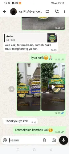 Testimonial Papan Bunga Pernikahan margamukti