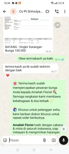 Testimonial Papan Bunga margamukti