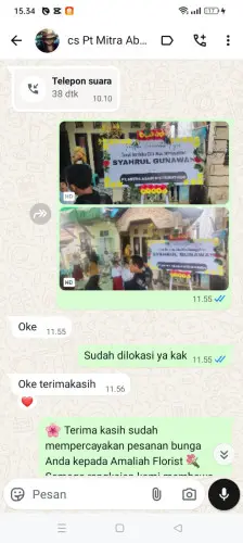 Testimonial Papan Bunga margamukti
