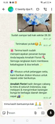 Testimonial Standing Flower margamukti