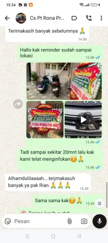 Testimonial Papan Bunga margamukti